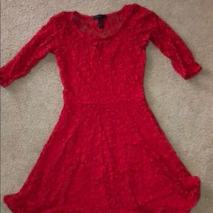 Short Red Lace Dress